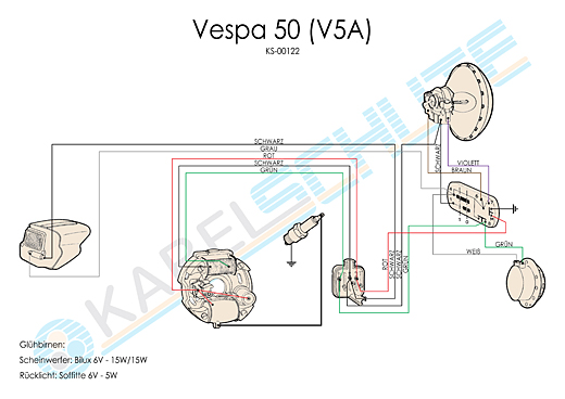 Kabelbaum Vespa 50