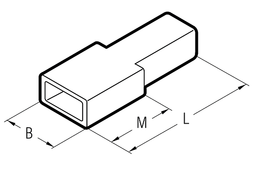 Isolationstlle fr Flachsteckhlse 6,3 (10 Stk.)