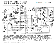 Kabelbaum Vespa PX Lusso (Rumpf)