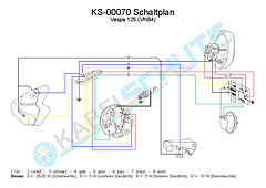 Wiring Harness Vespa 125 (VNB4)