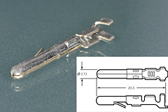 Male Pin Connector MATE-N-LOK (10 pcs.)