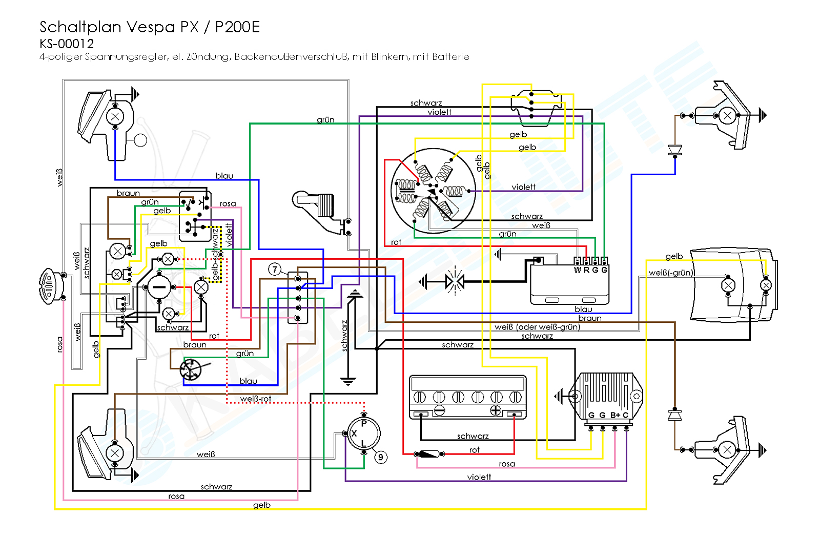 Vespa Px 125 Wiring Diagram - Wiring Diagram