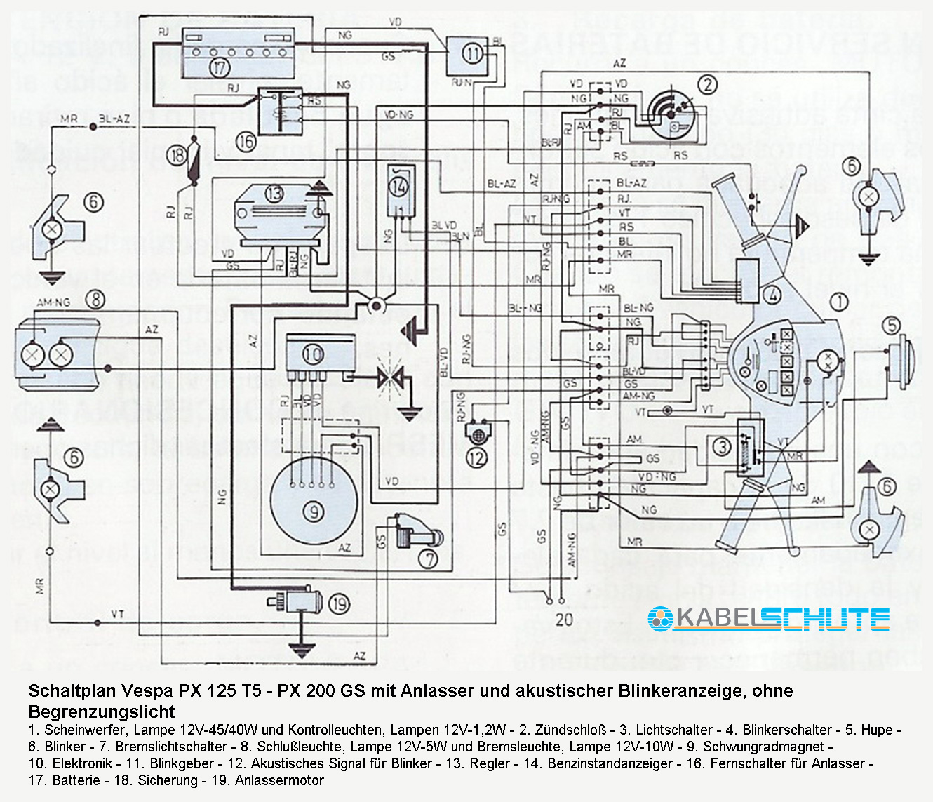 No Battery Wiring Diagram Vespa P200